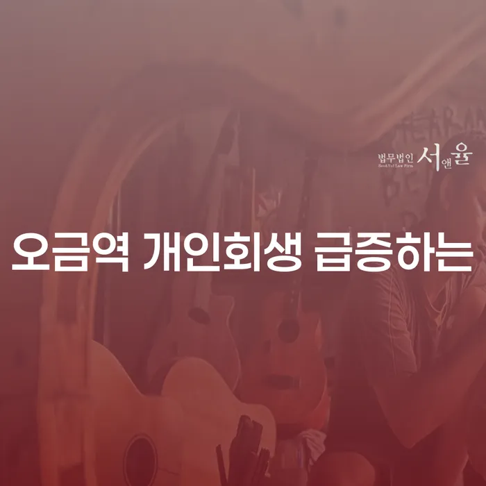 오금역 개인회생 급증하는