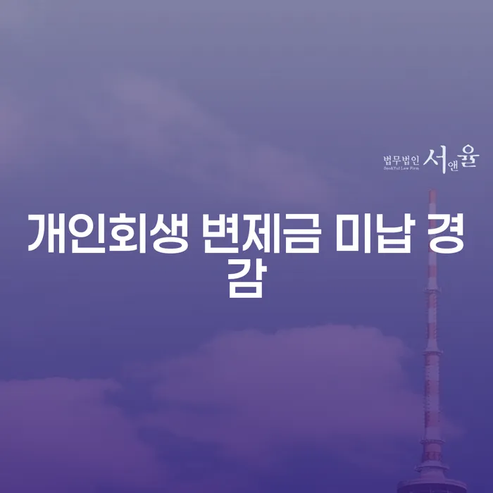 개인회생 변제금 미납 경감: 어떻게 해결할 수 있을까요?